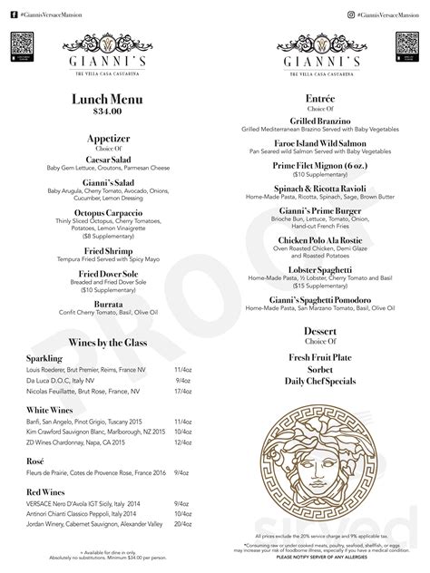 versace south beach miami|Versace mansion restaurant menu.